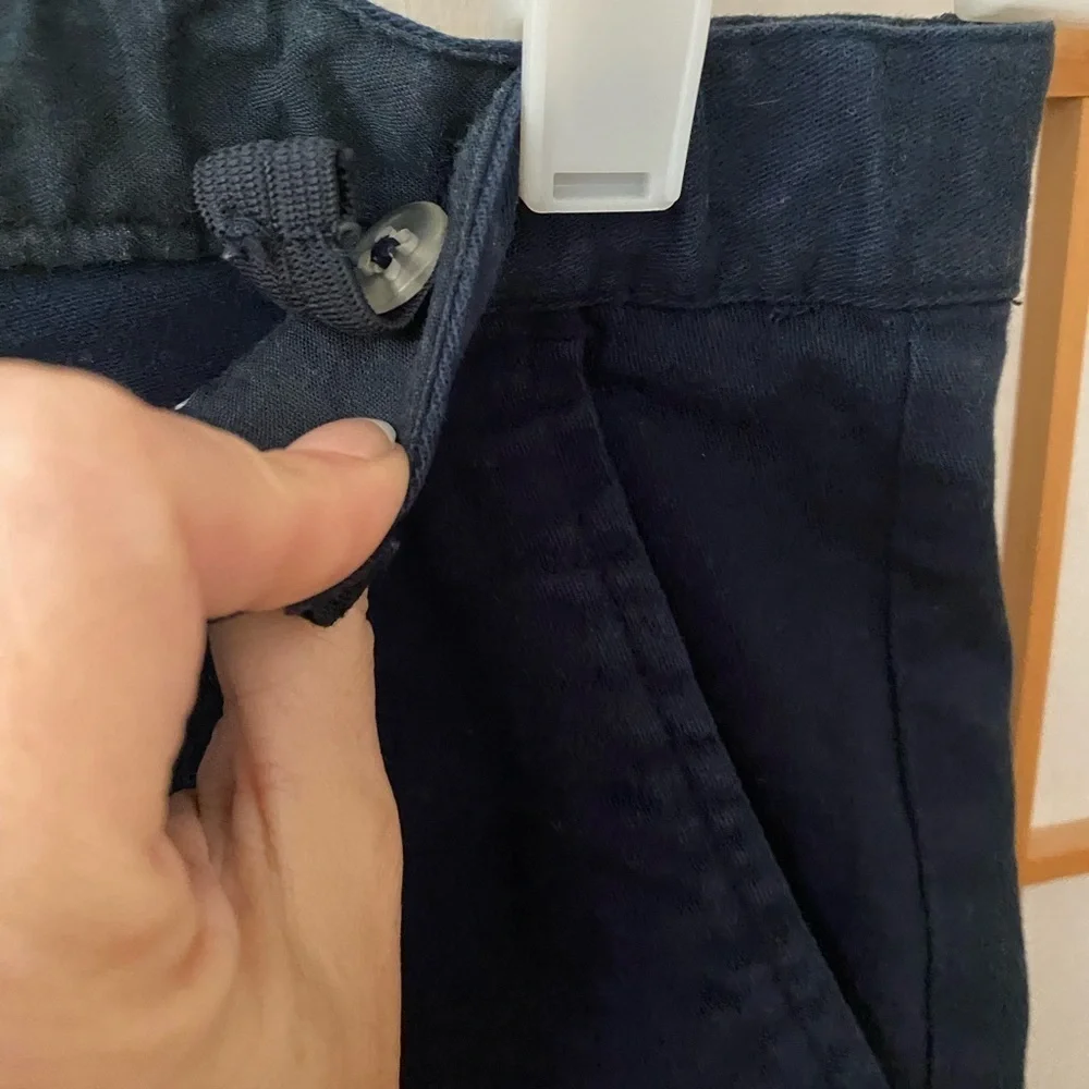 Old Navy boy's size 18 uniform pants tech straight built-in-flex navy blue NEW